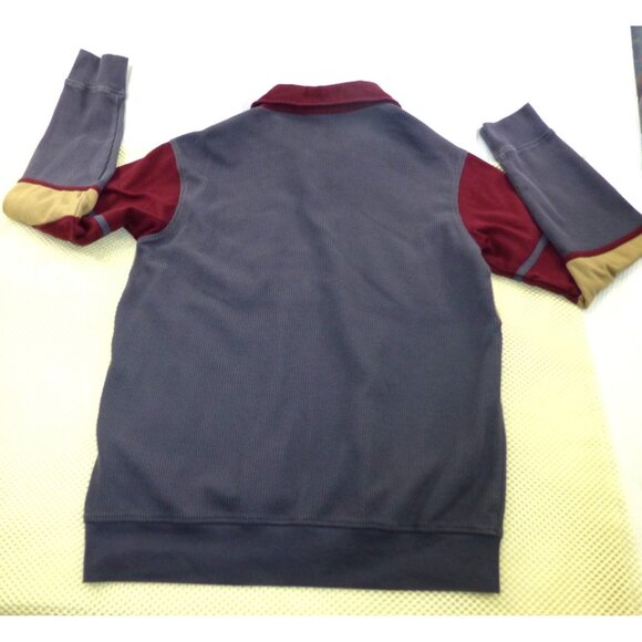 VTG Haband Casual Joe Polo Shirt Mens Large Color Block Long Sleeve - Picture 2 of 9